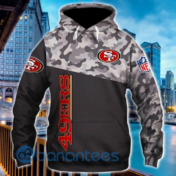 San Francisco 49ers Military All Over Printed 3D Hoodie Zip Hoodie Product Photo