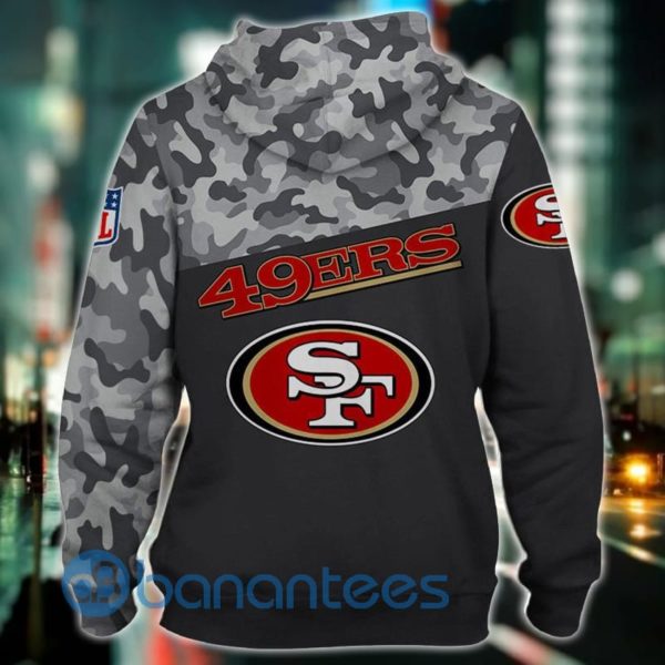 San Francisco 49ers Military All Over Printed 3D Hoodie Zip Hoodie Product Photo