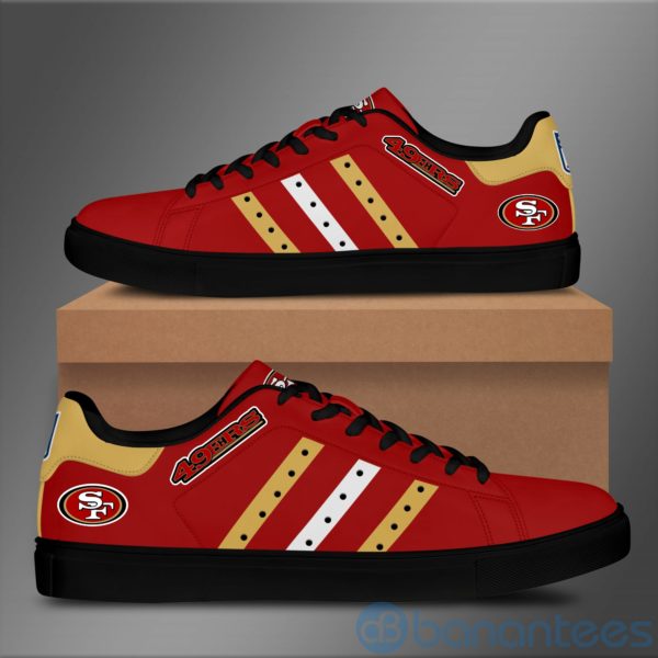 San Francisco 49Ers Red Low Top Skate Shoes Product Photo