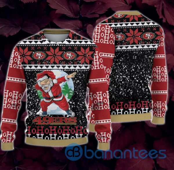 San Francisco 49ers Santa Claus Ho Ho Ho All Over Printed 3D Sweatshirt Product Photo