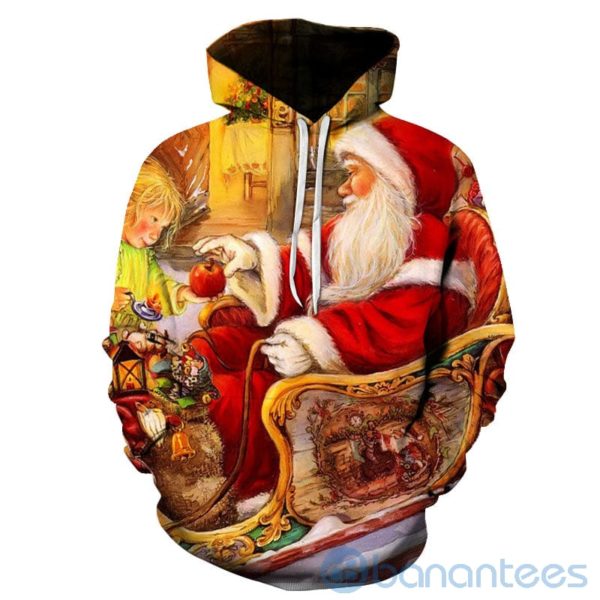 Santa Claus Christmas All Over Printed 3D Hoodie Product Photo
