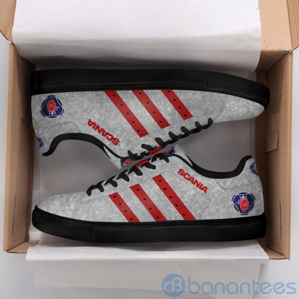 Scania Ab Red Striped Low Top Skate Shoes Product Photo