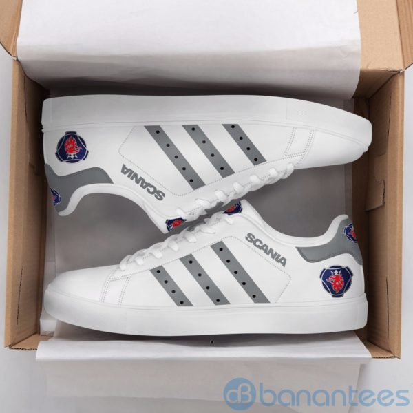 Scania Ab White Low Top Skate Shoes Product Photo