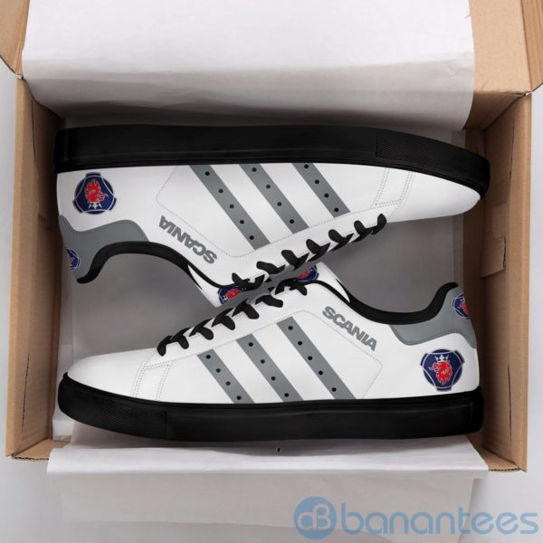 Scania Ab White Low Top Skate Shoes Product Photo