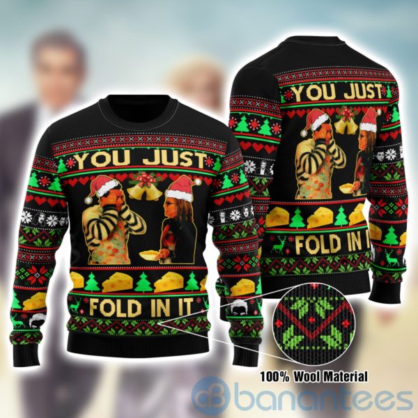 Schitt's Creek you just fold it in Ugly Christmas All Over Printed 3D Shirt Product Photo