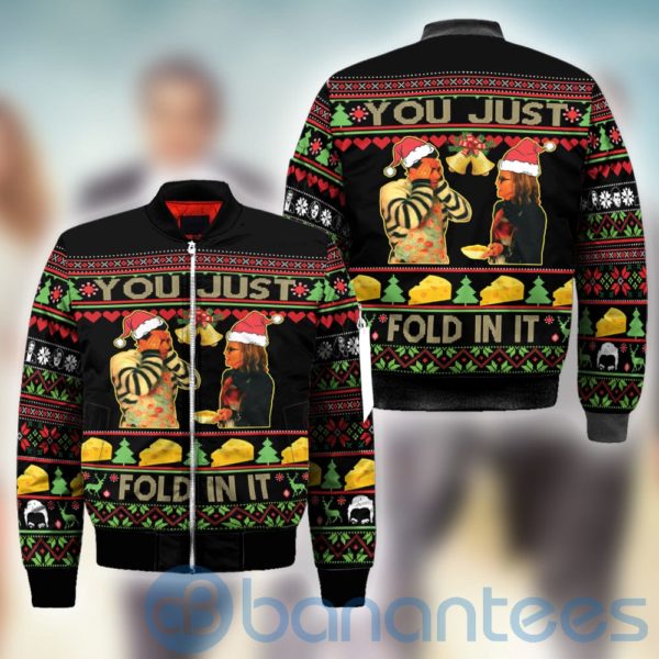 Schitt's Creek you just fold it in Ugly Christmas All Over Printed 3D Shirt Product Photo