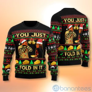 Schitt's Creek you just fold it in Ugly Christmas All Over Printed 3D Shirt Product Photo