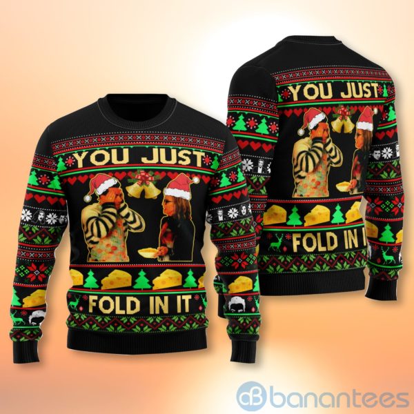 Schitt's Creek you just fold it in Ugly Christmas All Over Printed 3D Shirt Product Photo