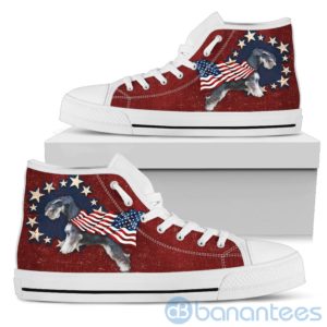 Schnauzer Gift For Independence Day High Top Shoes Product Photo