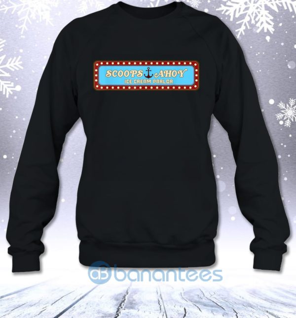 Scoops Ahoy Ice Cream Parlor Fan Art Sweatshirt Product Photo