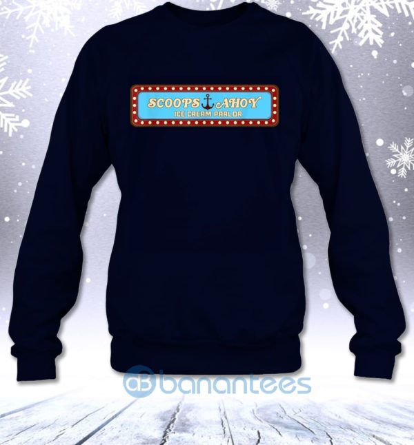 Scoops Ahoy Ice Cream Parlor Fan Art Sweatshirt Product Photo