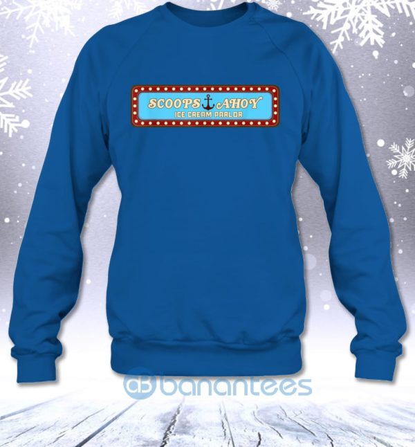 Scoops Ahoy Ice Cream Parlor Fan Art Sweatshirt Product Photo