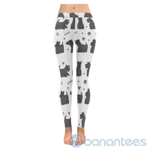 Scottish Terrier White Leggings For Women Product Photo