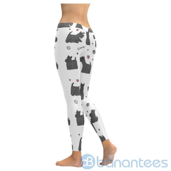 Scottish Terrier White Leggings For Women Product Photo