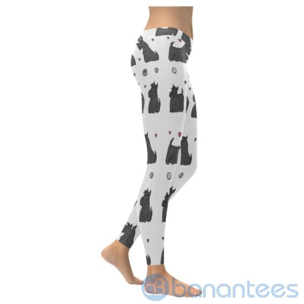Scottish Terrier White Leggings For Women Product Photo