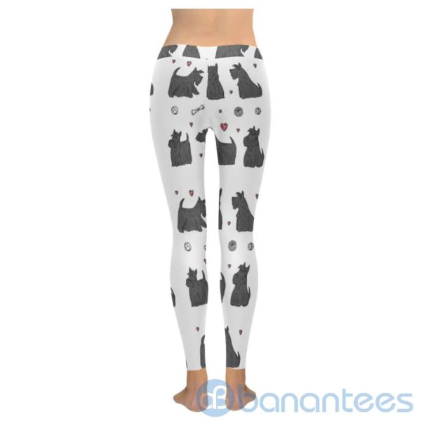 Scottish Terrier White Leggings For Women Product Photo