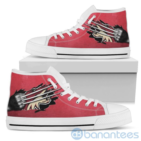 Scratches Claws Arizona Coyotes High Top Shoes Product Photo