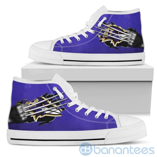 Scratches Claws Baltimore Ravens High Top Shoes Product Photo