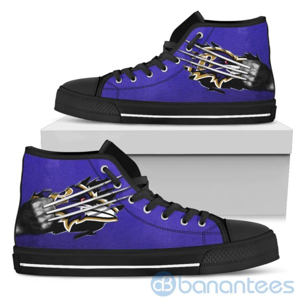 Scratches Claws Baltimore Ravens High Top Shoes Product Photo