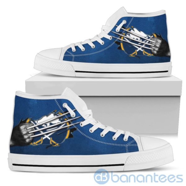 Scratches Claws Buffalo Sabres High Top Shoes Product Photo