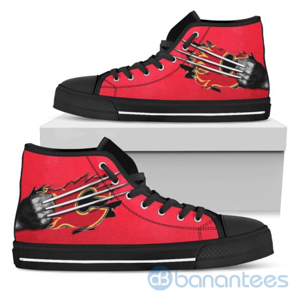Scratches Claws Calgary Flames High Top Shoes Product Photo