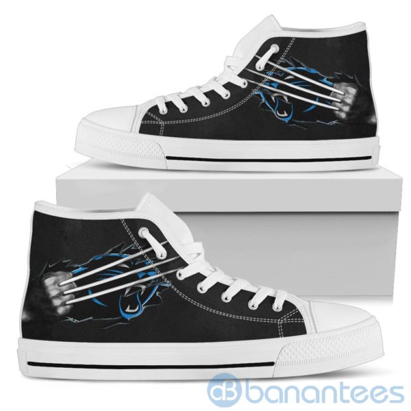 Scratches Claws Carolina Panthers High Top Shoes Product Photo