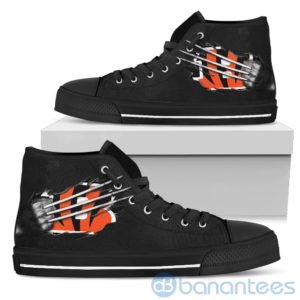 Scratches Claws Cincinnati Bengals High Top Shoes Product Photo