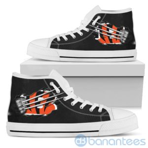 Scratches Claws Cincinnati Bengals High Top Shoes Product Photo