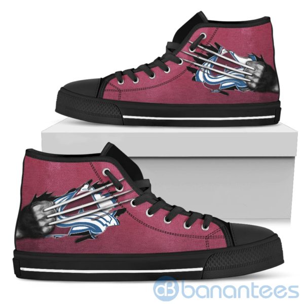 Scratches Claws Colorado Avalanche High Top Shoes Product Photo