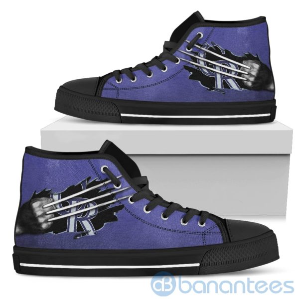 Scratches Claws Colorado Rockies High Top Shoes Product Photo