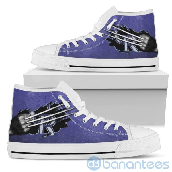Scratches Claws Colorado Rockies High Top Shoes Product Photo