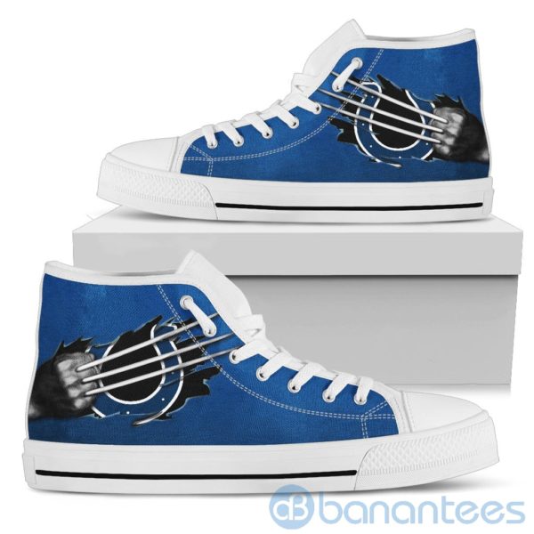 Scratches Claws Indianapolis Colts High Top Shoes Product Photo