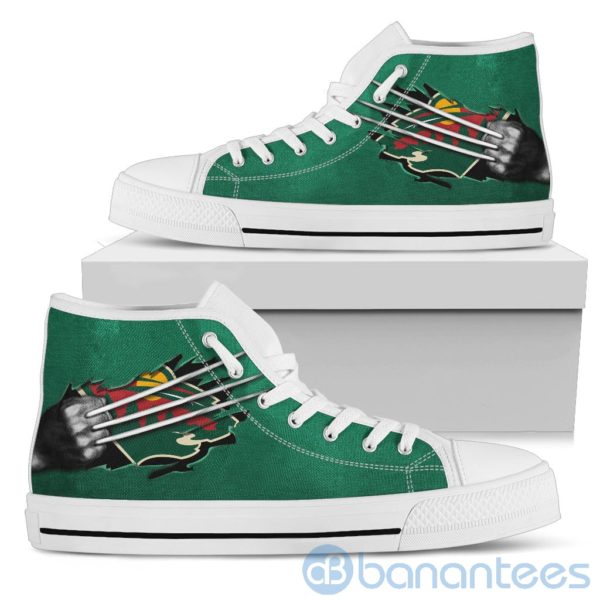 Scratches Claws Minnesota Wild High Top Shoes Product Photo