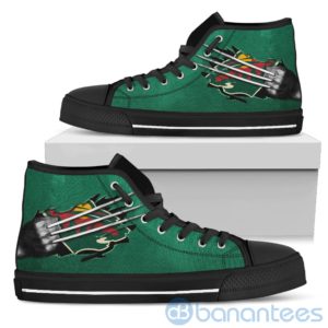 Scratches Claws Minnesota Wild High Top Shoes Product Photo