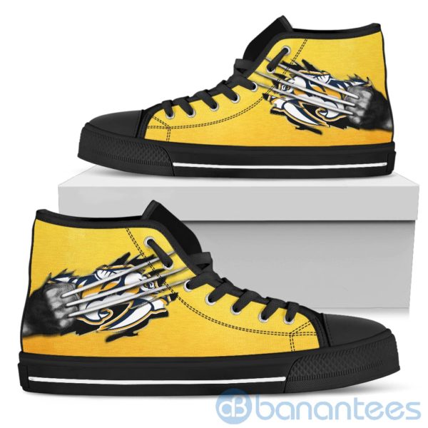 Scratches Claws Nashville Predators High Top Shoes Product Photo