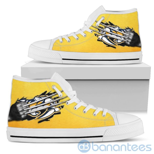Scratches Claws Nashville Predators High Top Shoes Product Photo