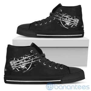 Scratches Claws Oakland Raiders High Top Shoes Product Photo