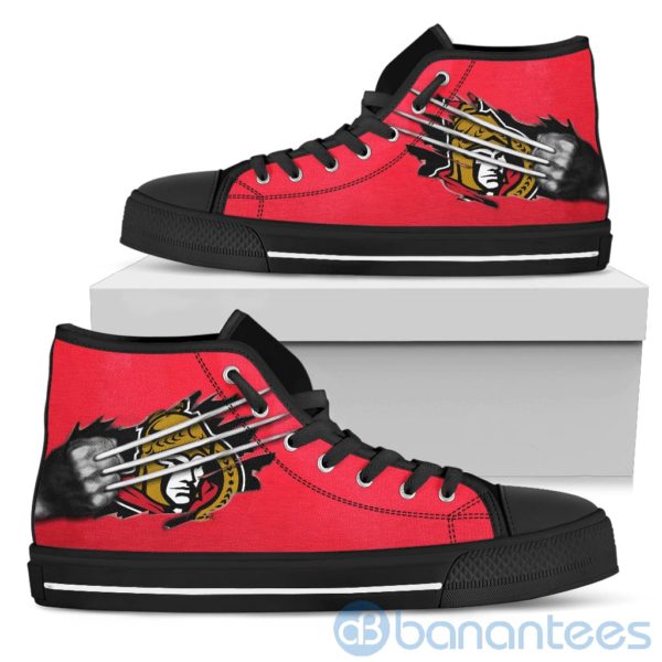 Scratches Claws Ottawa Senators High Top Shoes Product Photo