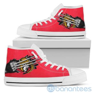 Scratches Claws Ottawa Senators High Top Shoes Product Photo