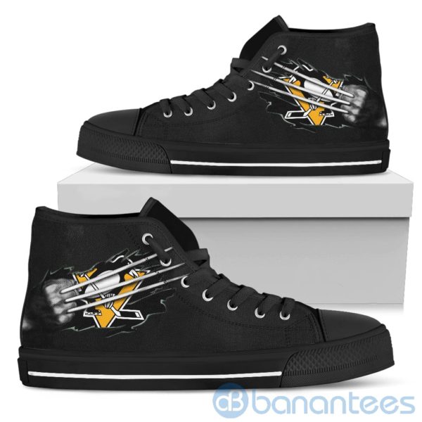 Scratches Claws Pittsburgh Penguins High Top Shoes Product Photo