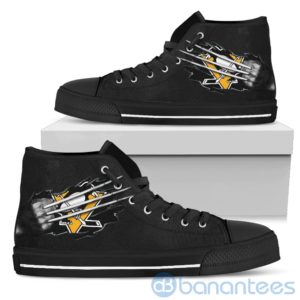 Scratches Claws Pittsburgh Penguins High Top Shoes Product Photo