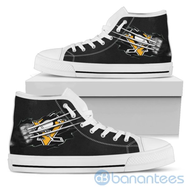 Scratches Claws Pittsburgh Penguins High Top Shoes Product Photo