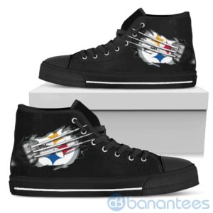 Scratches Claws Pittsburgh Steelers High Top Shoes Product Photo