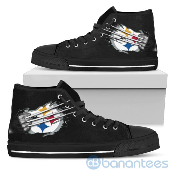 Scratches Claws Pittsburgh Steelers High Top Shoes Product Photo