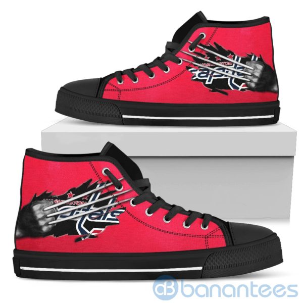 Scratches Claws Washington Capitals High Top Shoes Product Photo