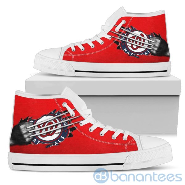 Scratches Claws Washington Nationals High Top Shoes Product Photo