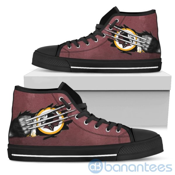 Scratches Claws Washington Redskins High Top Shoes Product Photo
