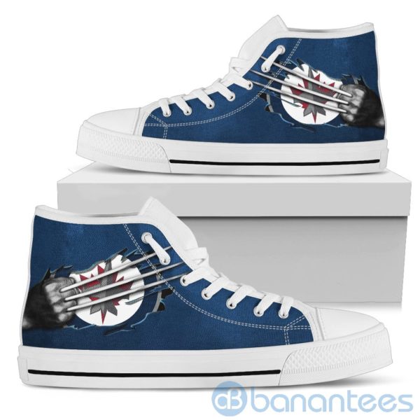 Scratches Claws Winnipeg Jets High Top Shoes Product Photo