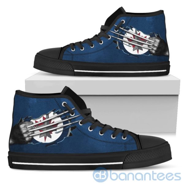 Scratches Claws Winnipeg Jets High Top Shoes Product Photo