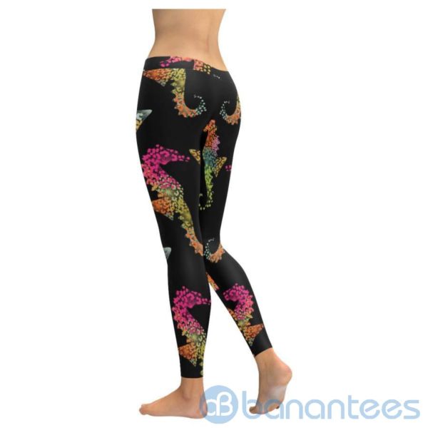 Seahorse Black Leggings For Women Product Photo